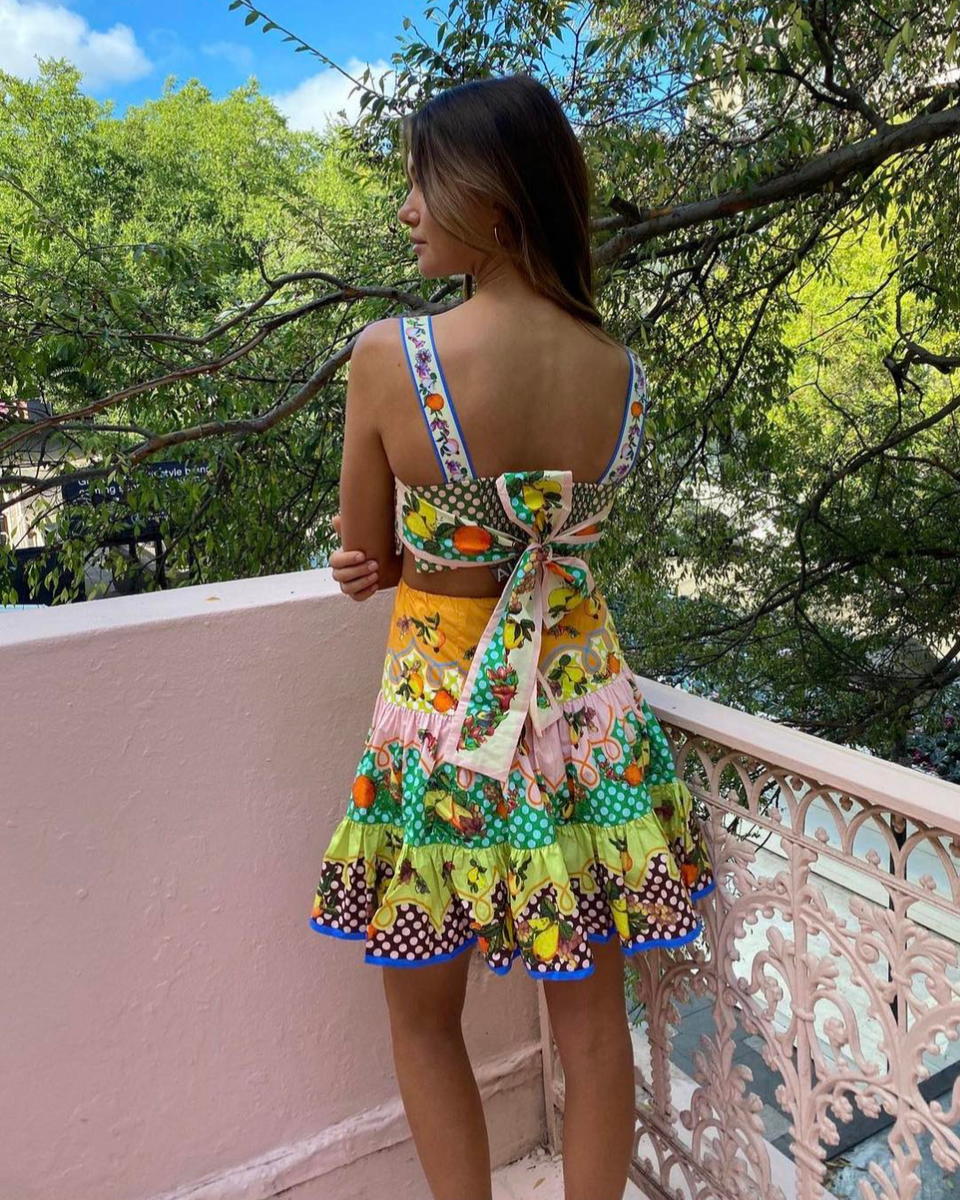 lemonis cut out mini dress Alemais Lemonis Cut Out Mini Dress in Mutli – WMIYHire