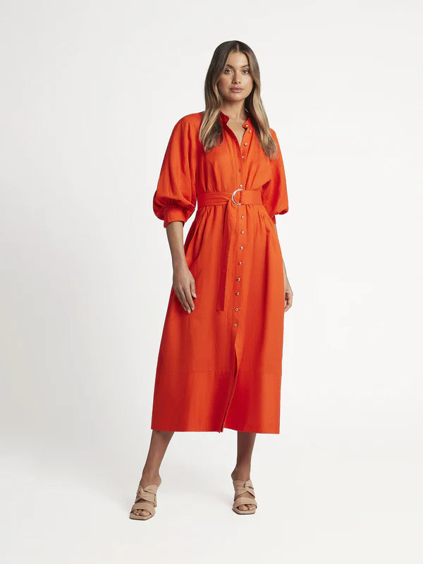 Sheike Piper Dress in Tangerine WMIYHire