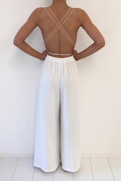 BUY: Natalie Rolt Khloe Jumpsuit White