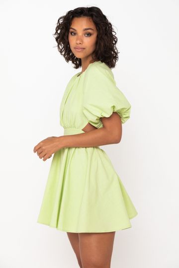 green emerald velvet dress Mossman Seahaze Dress Green – WMIYHire main image 1