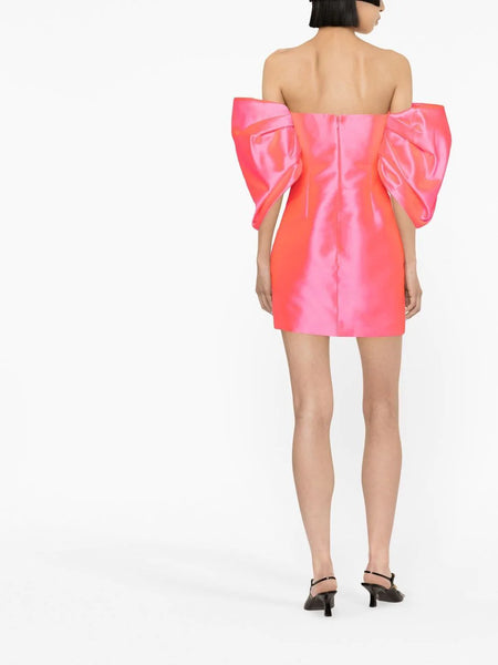 Solace London Elina Mini Dress in Ultra Pink