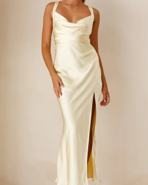 Dress Hire Adelaide, Dress Hire Australia, Dress Rental Adelaide, Dress Rental Australia, Formal Gown Hire, Dress Hire Melbourne, Dress Hire Sydney, Yellow Dress Hire, Billy J Zendaya Gown in Yellow, Billy J Hire