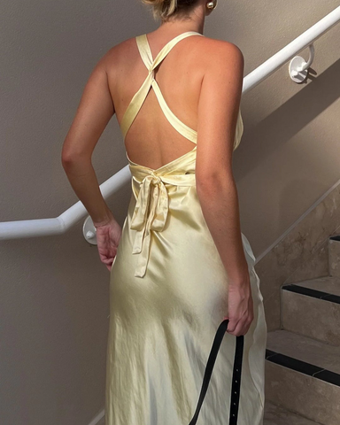 Dress Hire Adelaide, Dress Hire Australia, Dress Rental Adelaide, Dress Rental Australia, Formal Gown Hire, Dress Hire Melbourne, Dress Hire Sydney, Yellow Dress Hire,  Billy J Zendaya Gown in Yellow, Billy J Hire