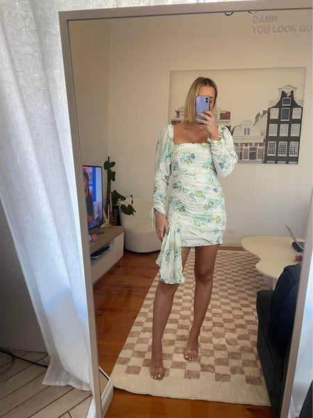 BUY: For Love & Lemons Floral Mini Dress
