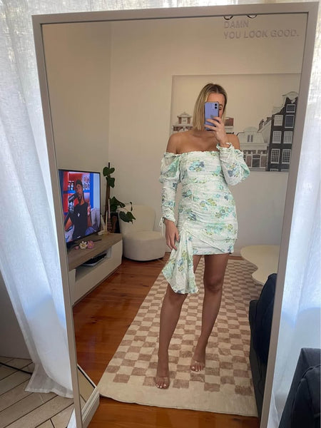 BUY: For Love & Lemons Floral Mini Dress