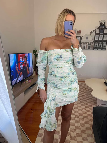 BUY: For Love & Lemons Floral Mini Dress
