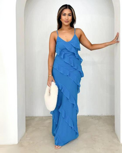 Hussh Fiesto Maxi Dress in Cobalt WMIYHire Hussh Fiesto Maxi Dress in Cobalt WMIYHire