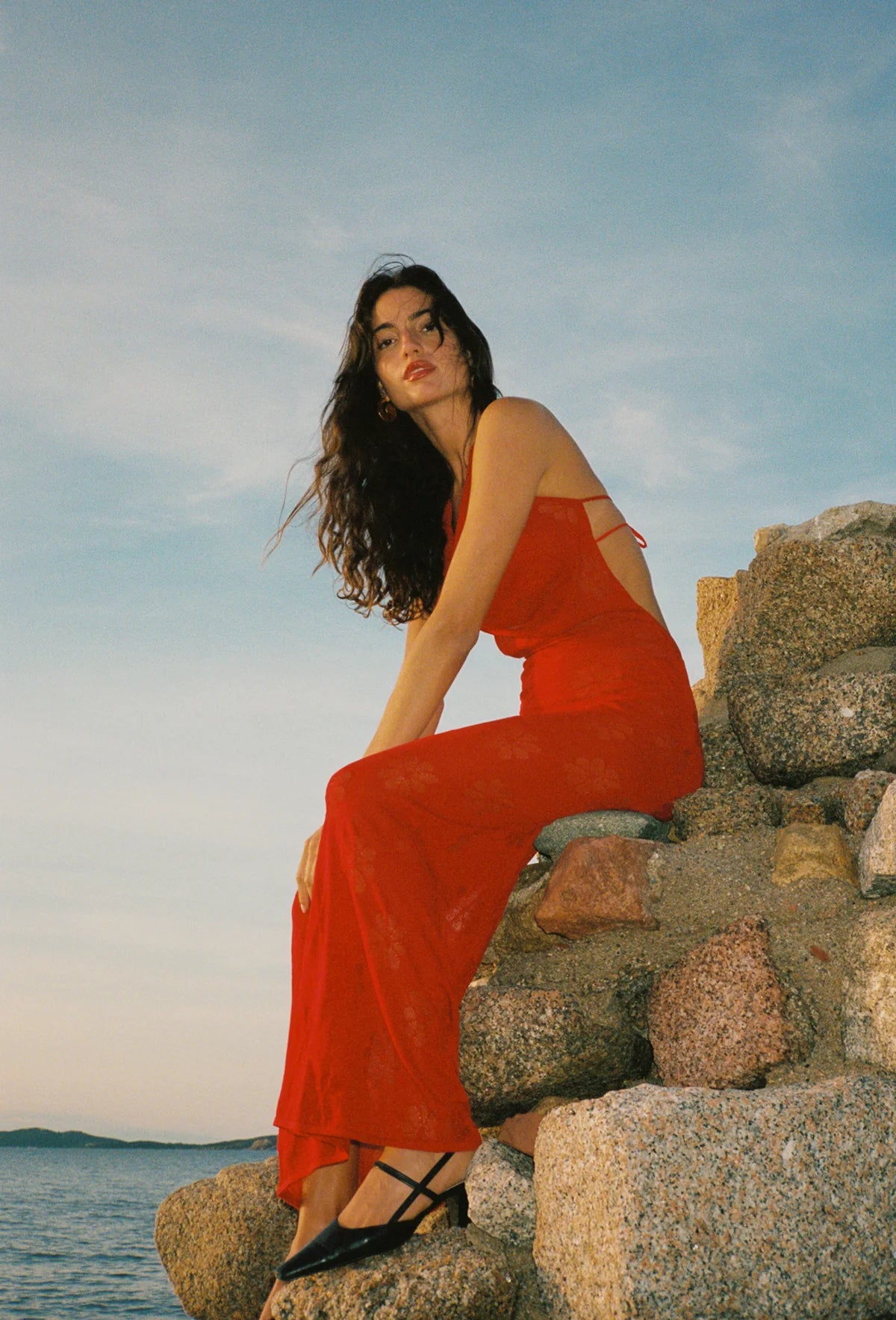 Asta Resort Klara Dress in Rosa Red – WMIYHire