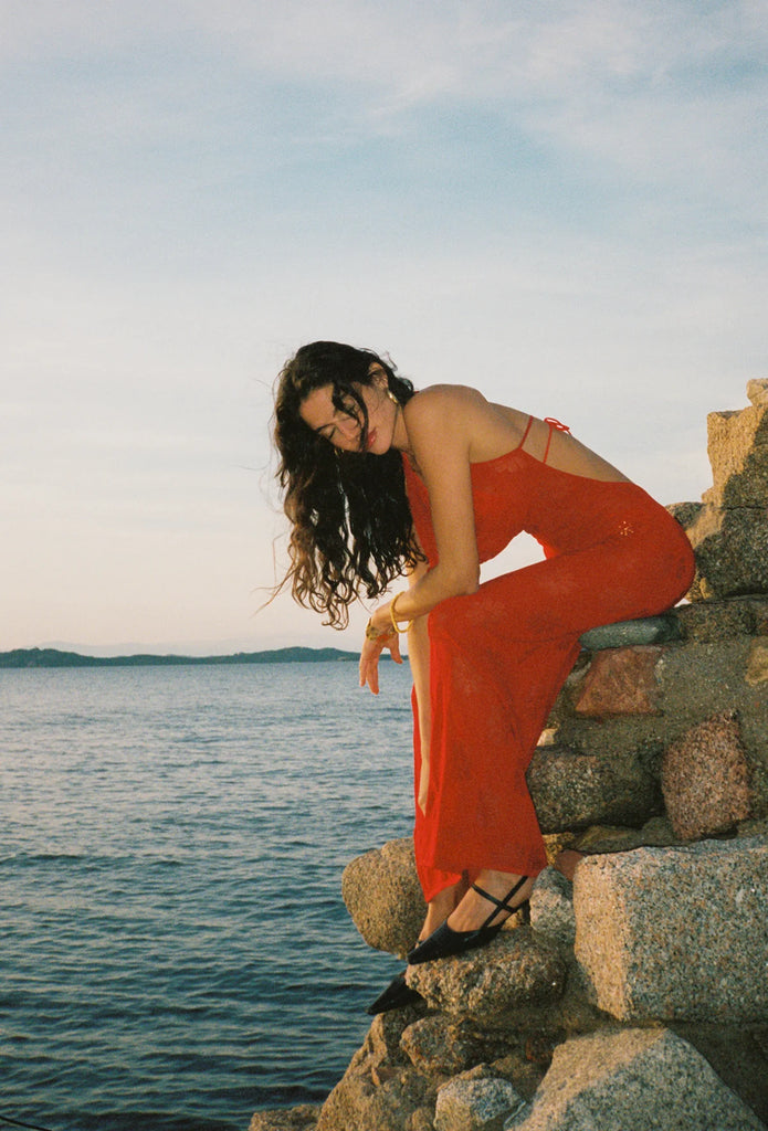 Asta Resort Klara Dress in Rosa Red WMIYHire Asta Resort Klara Dress in Rosa Red WMIYHire