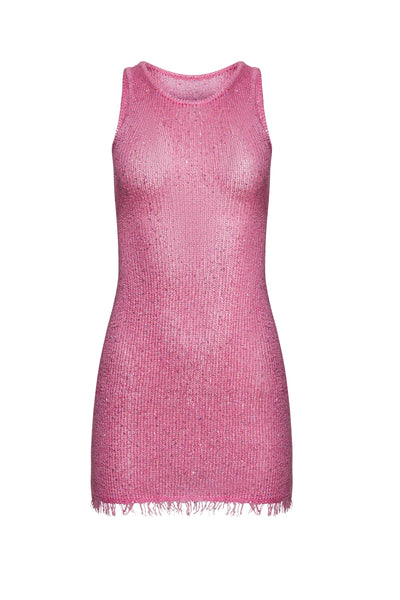 Asta Resort Natalia Mini Dress in Azaelia Sequin Pink