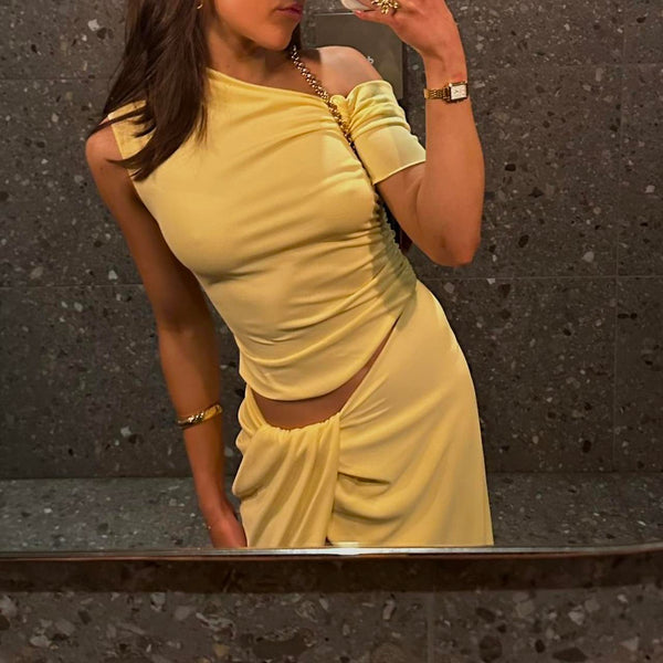 BUY: Benni Cleo One Shoulder Maxi Dress