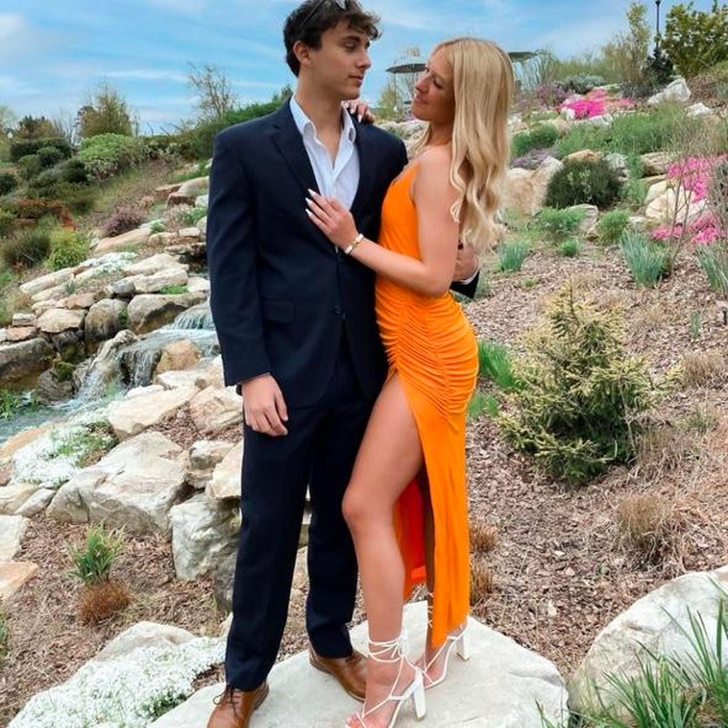 BUY: Meshki Allison Dress in Orange – WMIYHire BUY: Meshki Allison Dress in Orange – WMIYHire