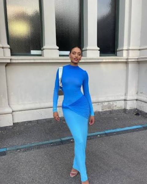 Sass & Bide Life Form Jersey Dress Ombre Blue