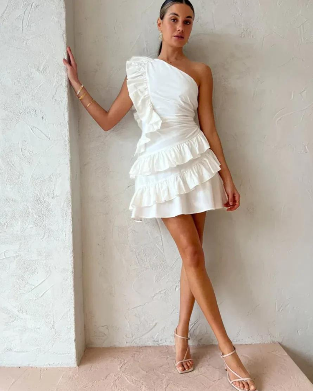 womens dress off shoulder Rhetta White Off The Shoulder Sweater Dress - XXL Size - Women's Dresses