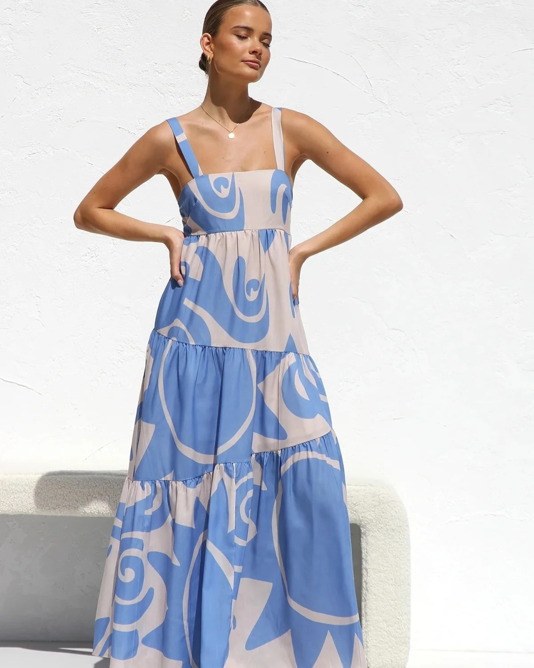 Runway Scout Reeves Maxi Dress in Blue WMIYHire Runway Scout Reeves Maxi Dress in Blue WMIYHire