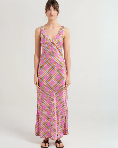 Steele Eadie Dress in Pink Check