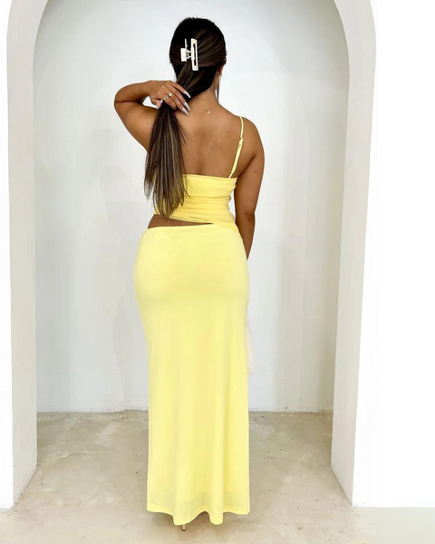 Hussh Pipa Maxi Dress Yellow