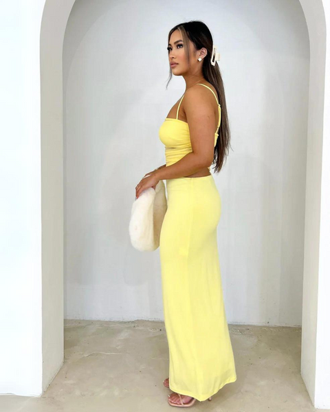 Hussh Pipa Maxi Dress Yellow