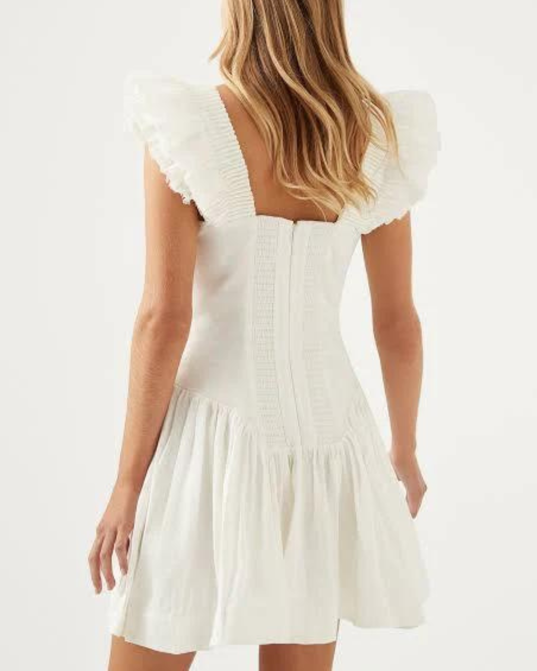 Aje Simone Dress White WMIYHire Aje Simone Dress White WMIYHire