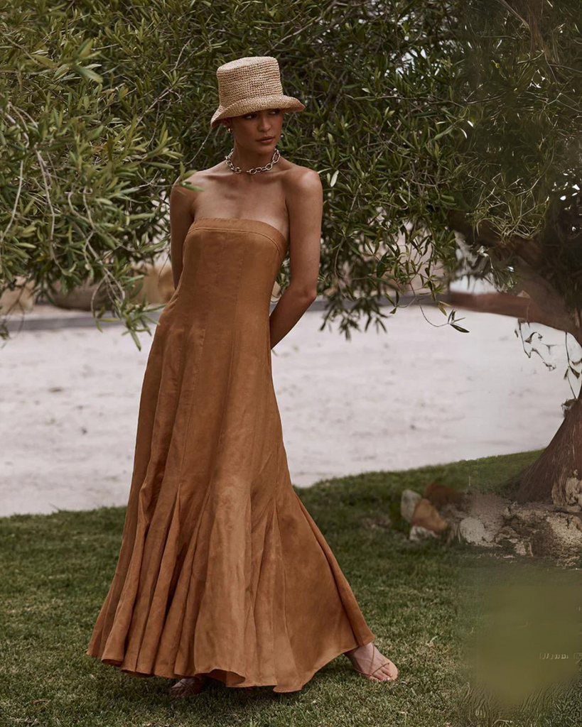 dissh linen maxi dress halioduor on LTK