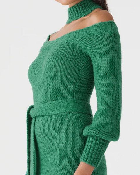 San Sloane Cashel Dress Green