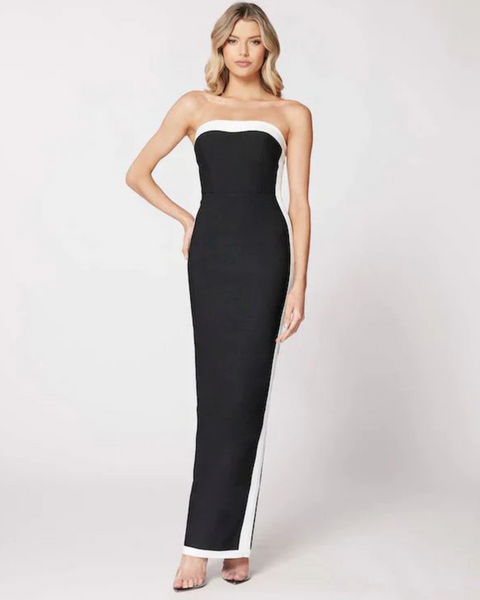 Bianca & Bridgett Ashley Gown in Black White