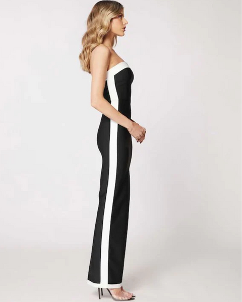 Bianca & Bridgett Ashley Gown in Black White