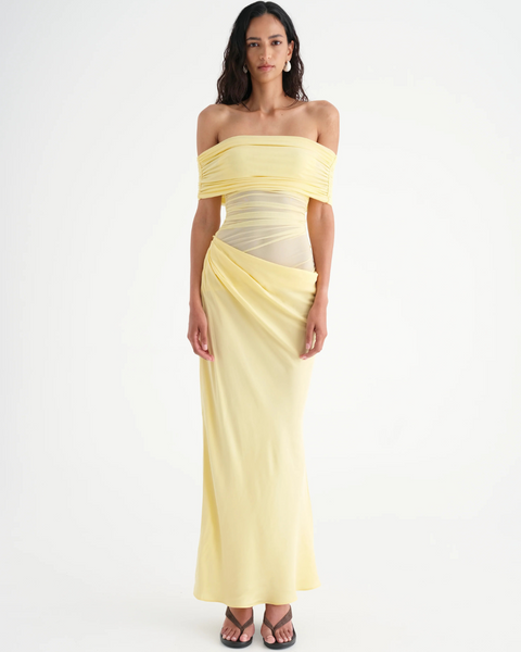 Benni Nico Off-Shoulder Maxi Dress Butter