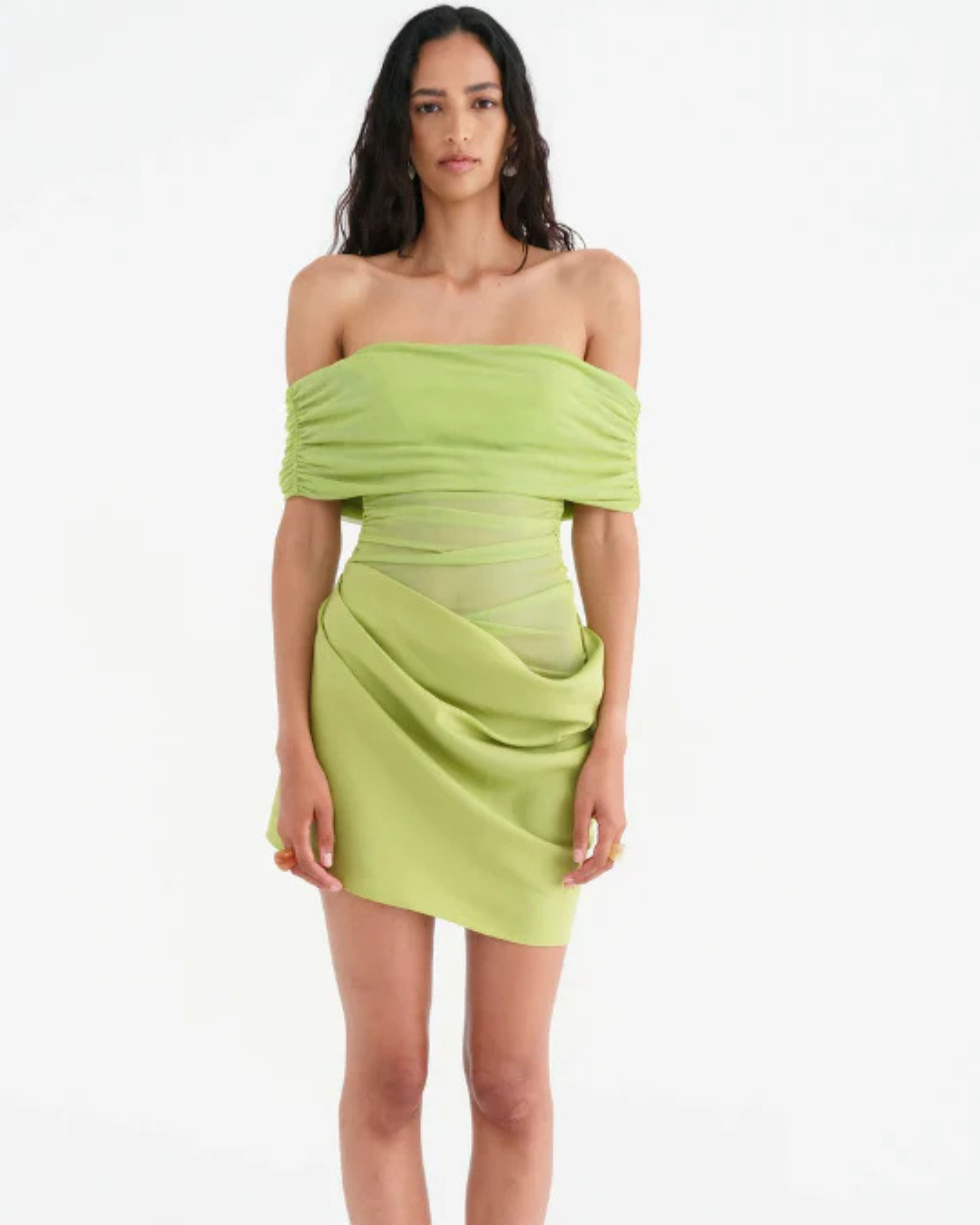 Benni Nico Off-Shoulder Mini Apple  WMIYHire
