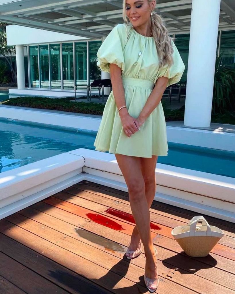 Mossman Seahaze Dress Green WMIYHire Mossman Seahaze Dress Green WMIYHire