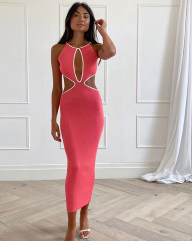 San Sloane Adrian Dress Coral