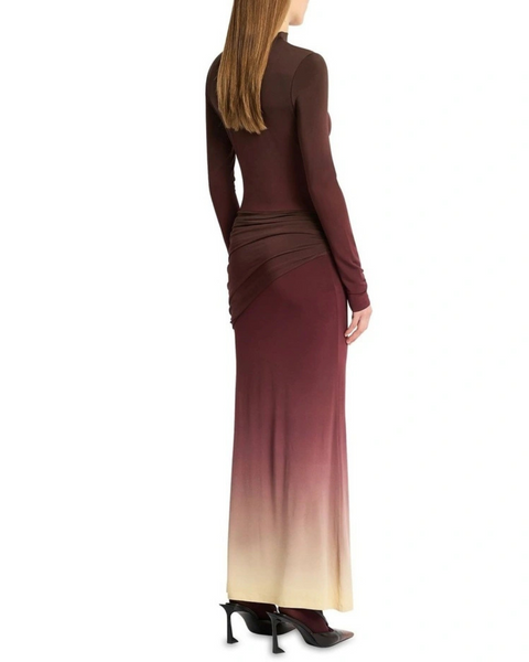 Sass & Bide Life from Jersey Dress Ombre Brown