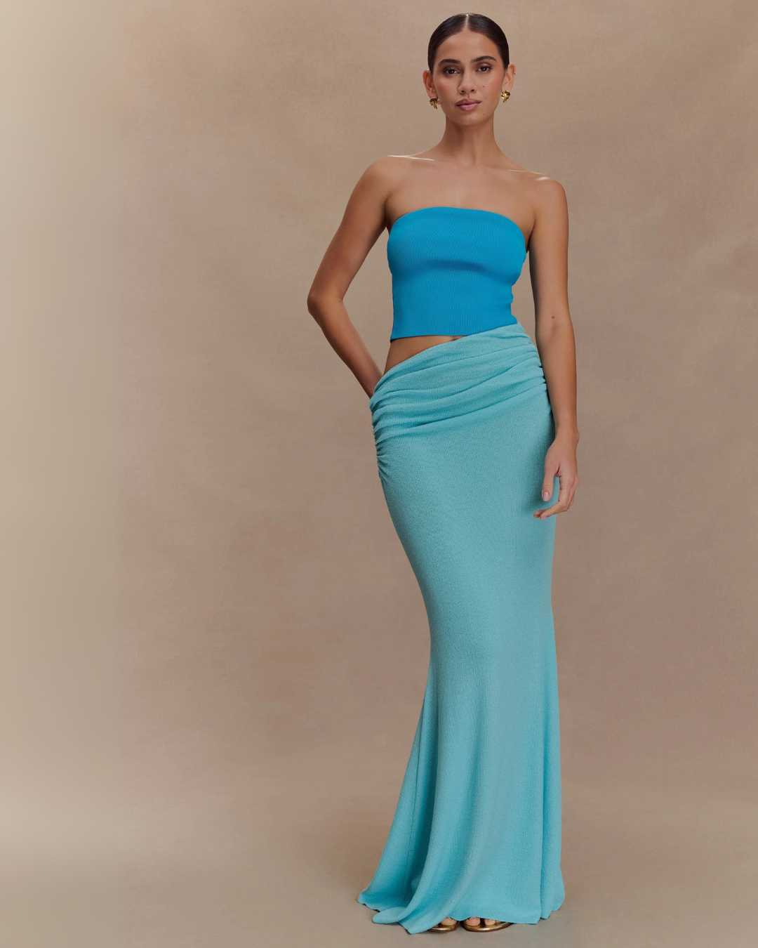 Meshki Jasiel Dress Cyan Blue