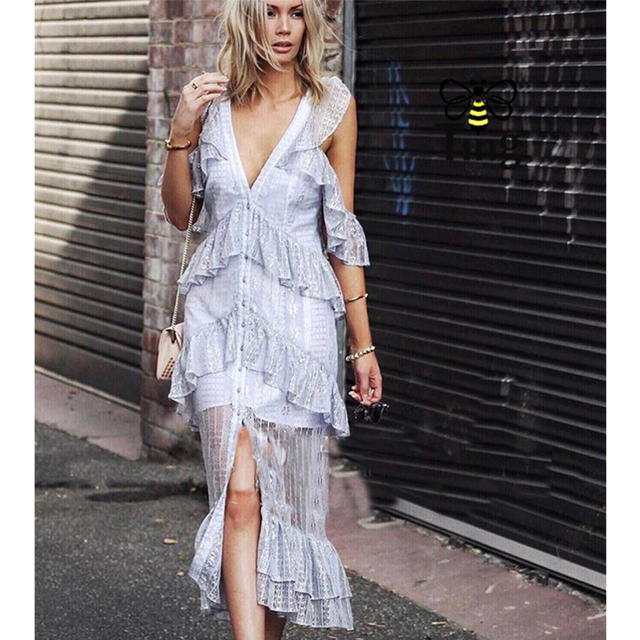 BUY: Alice McCall Melody Dress in Blue WMIYHire BUY: Alice McCall Melody Dress in Blue WMIYHire