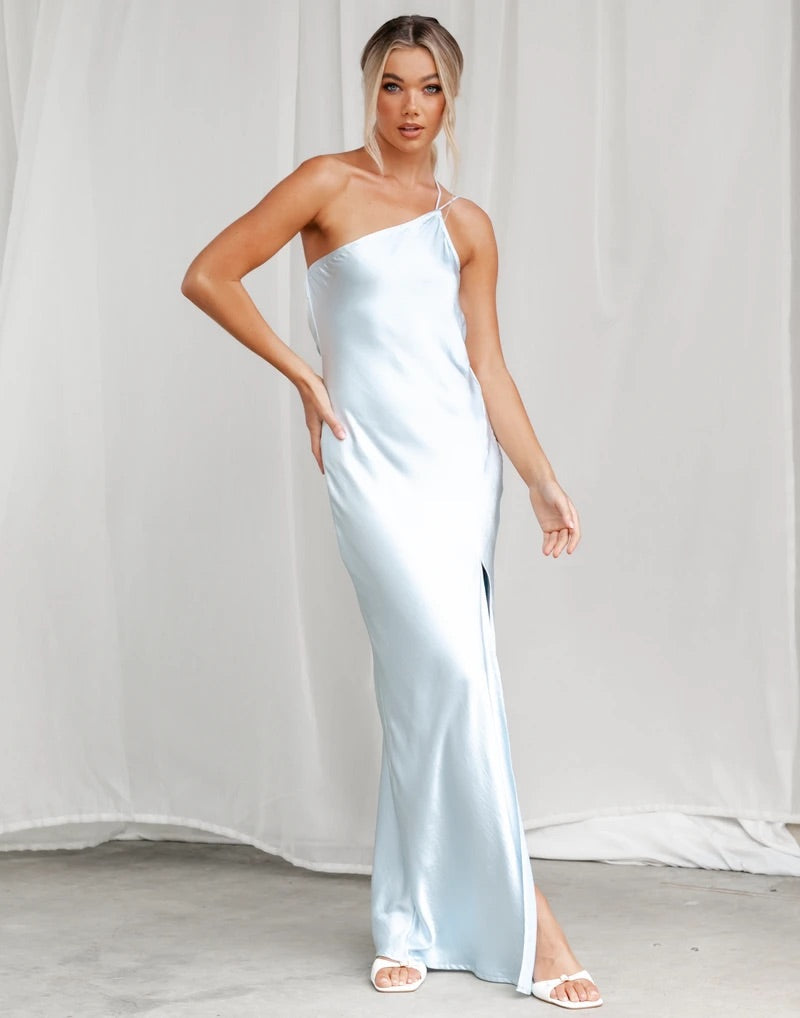 BUY: Charcoal Taliah Dress Blue – WMIYHire