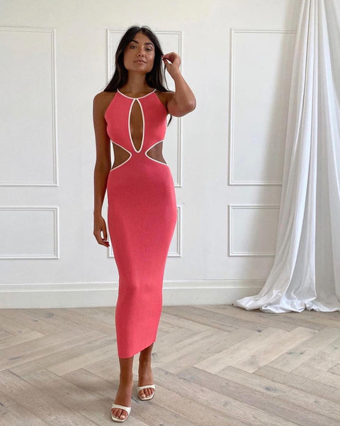 BUY: San Sloane Adrian Dress Coral