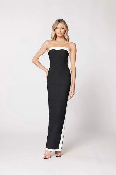 Bianca & Bridgett Ashley Gown in Black White