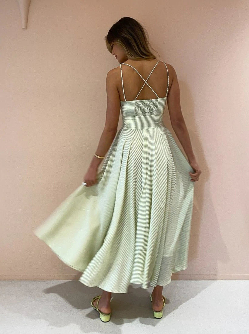 By johnny stripe dress 2025