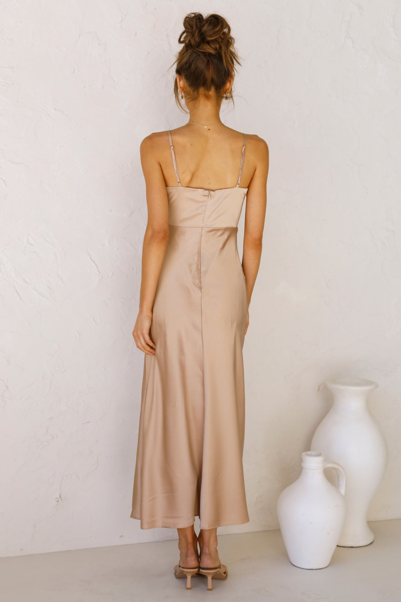 BUY: Billy J Brontie Dress in Champagne – WMIYHire