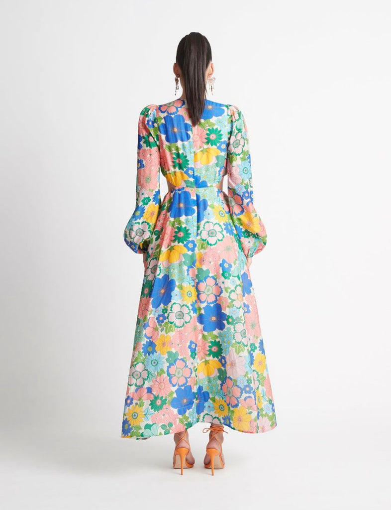 Sheike Mabel Floral Maxi Dress Print Size 16