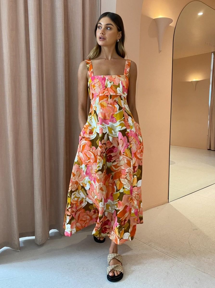 Acler Tate Dress in Pink Bouquet