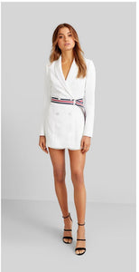 Kookai Ribbon Playsuit White