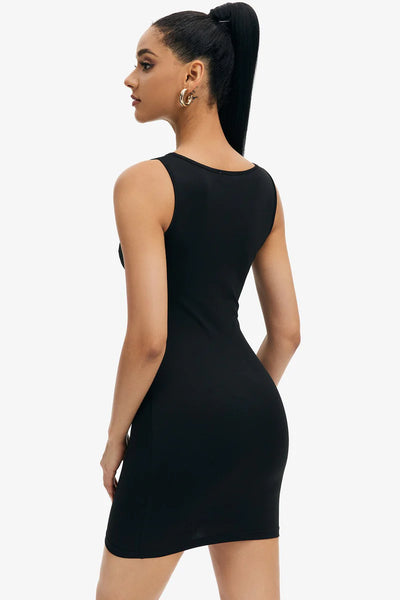 BUY: Solado Cut Out Sleeveless Round Neck Mini Dress