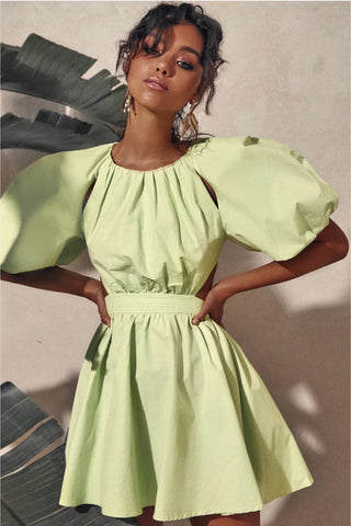 Mossman Seahaze Dress Green