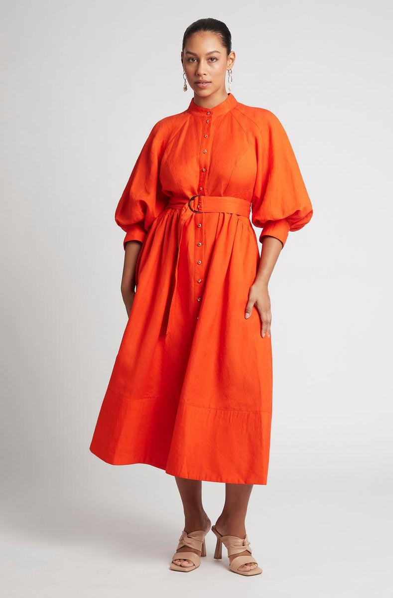 Sheike Piper Dress in Tangerine – WMIYHire