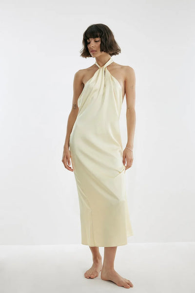 BUY: Josephine HJ x NA-KD Twist Midi Off White