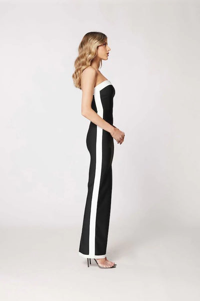 Bianca & Bridgett Ashley Gown in Black White